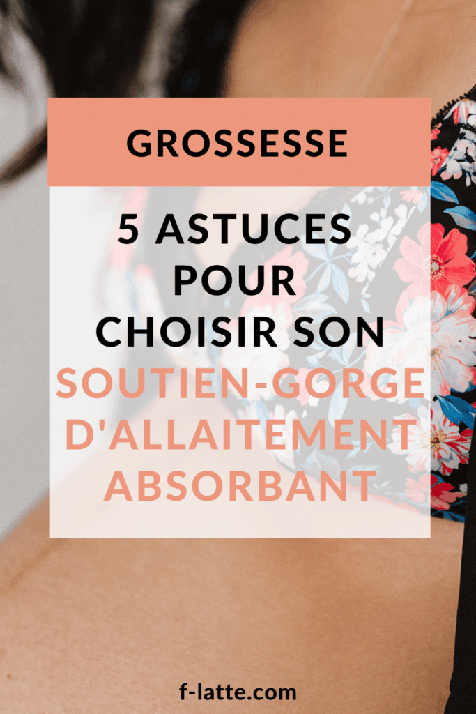 Le soutien-gorge d'allaitement absorbant et élégant