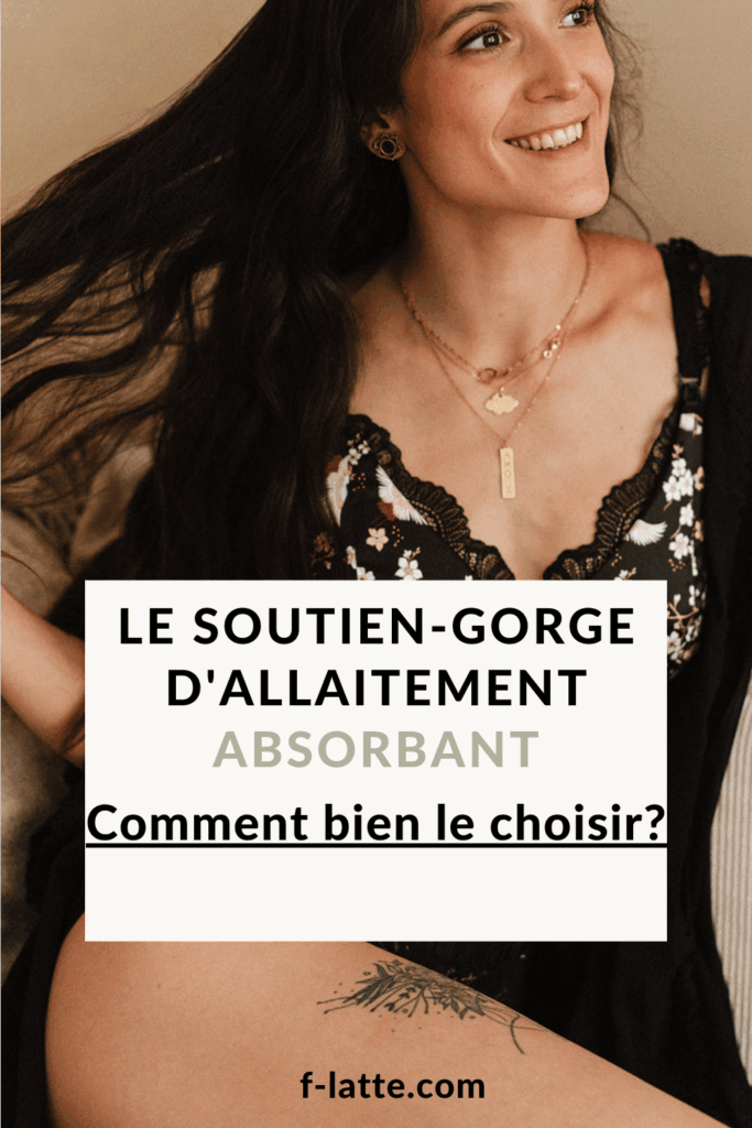 soutien-gorge d'allaitement absorbant et élégant