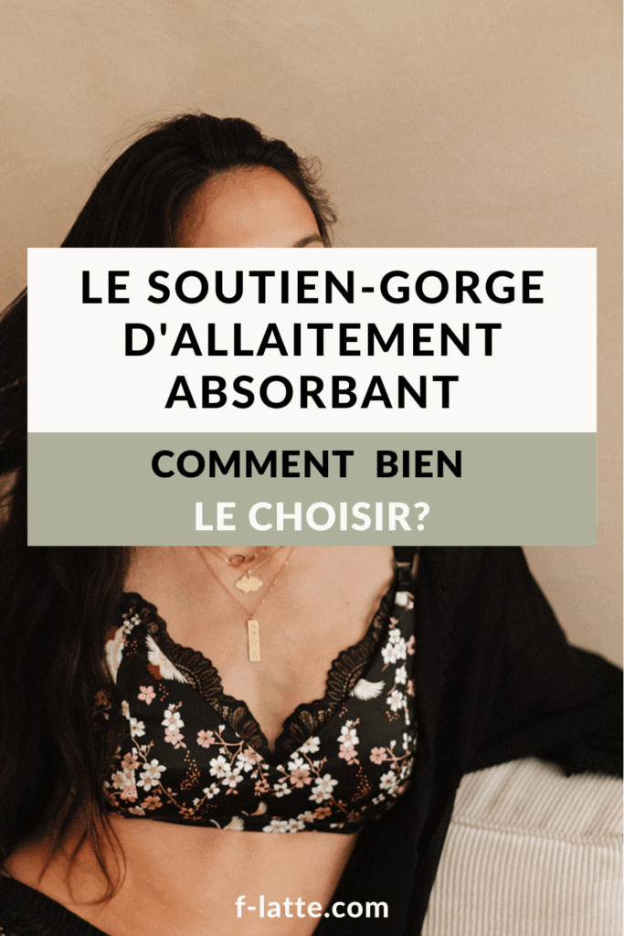 soutien-gorge d'allaitement absorbant et élégant