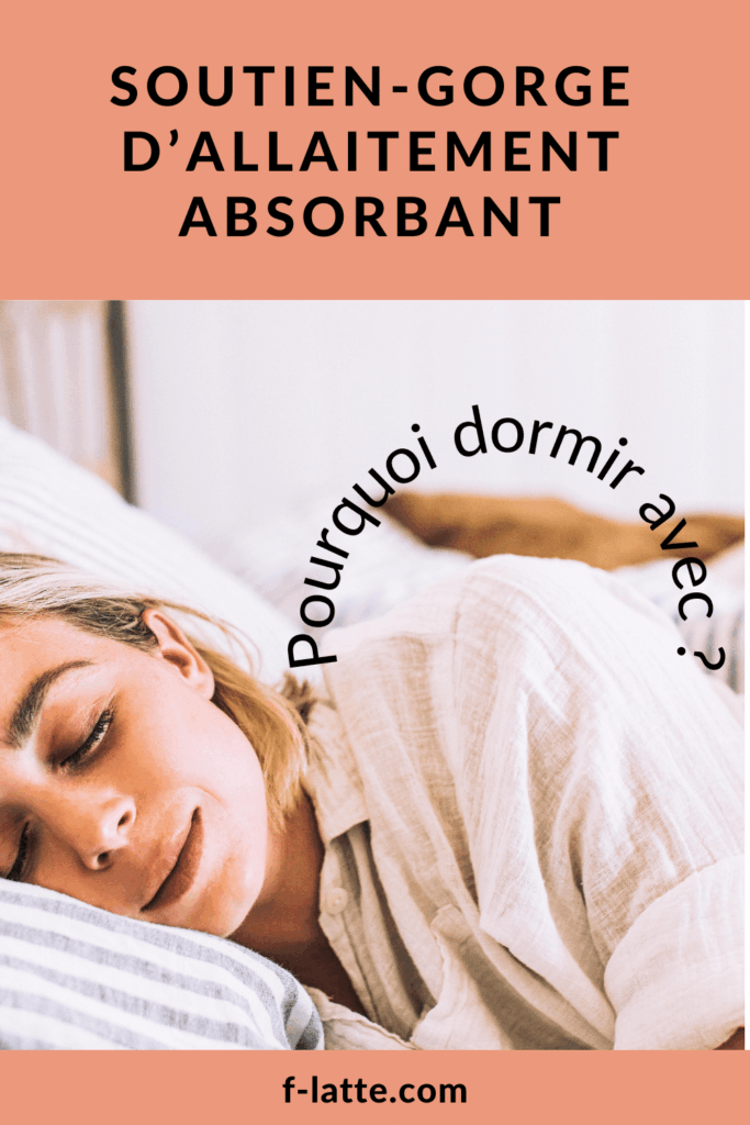 soutien-gorge d'allaitement absorbant pendant la nuit